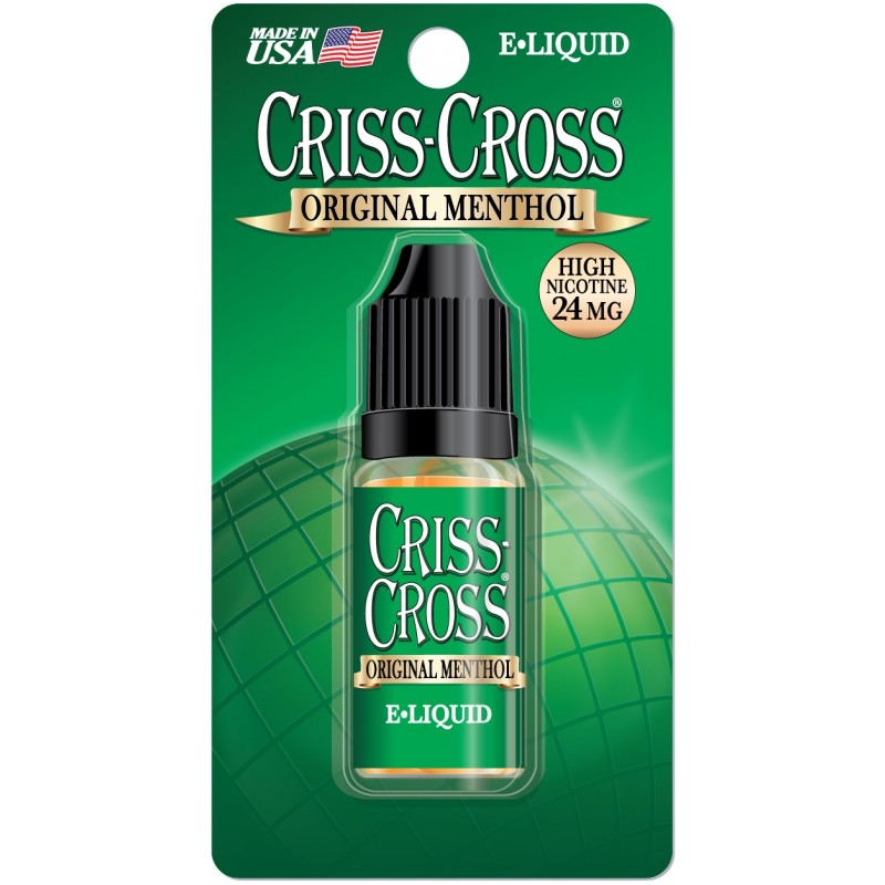 Criss Cross ELiquid Green Menthol 10ml 6ct Choose Your Strength CC