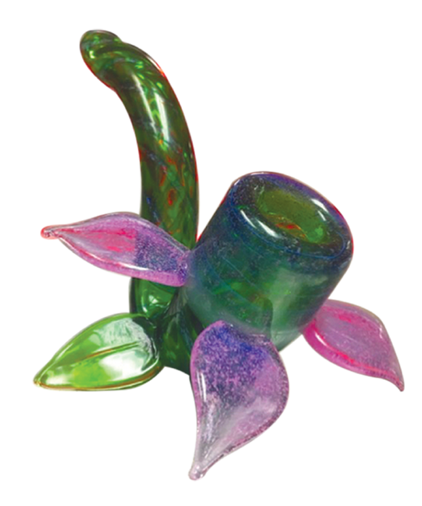 Crush Glass Petal Pipe CRNO172 CRUSH GLASS Mandel Distributors
