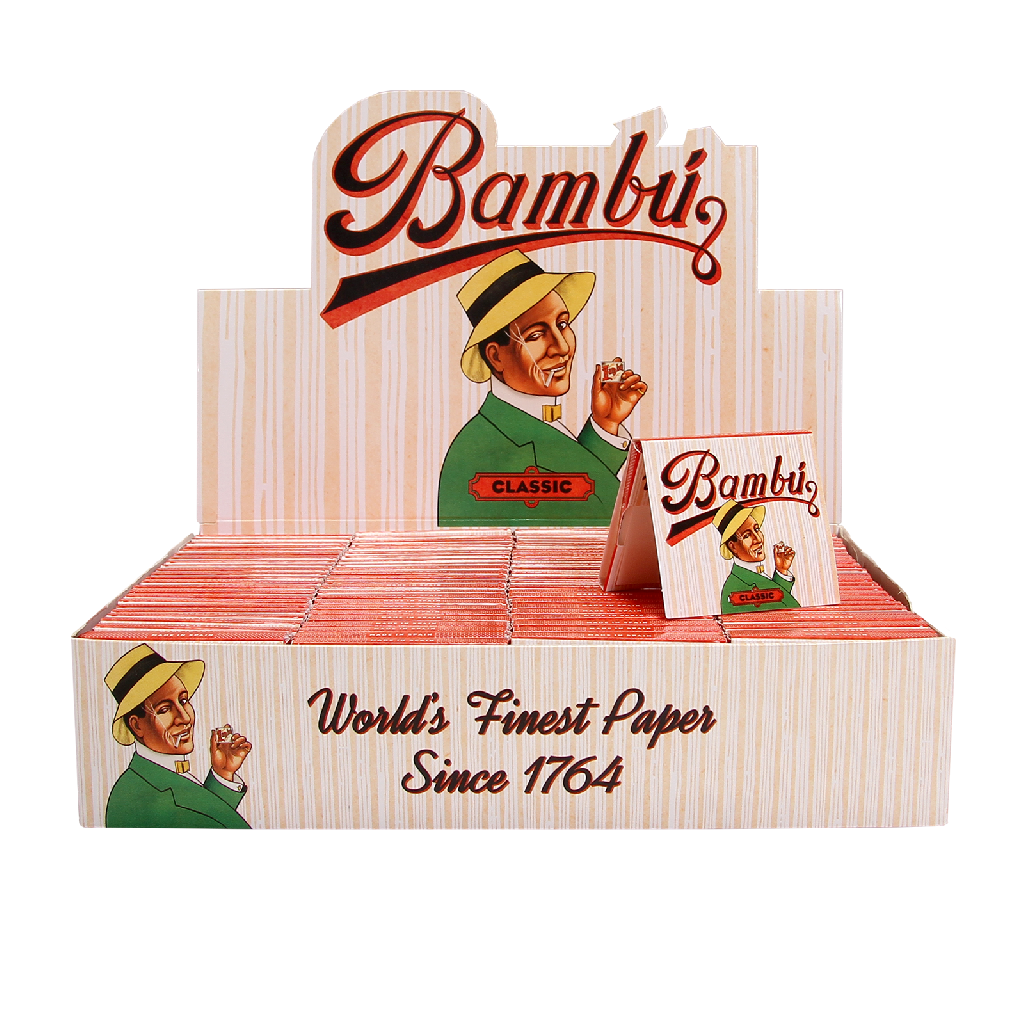 Bambu Classic Rolling Paper 100 Pack Ba 04 Bambu Mandel Distributors